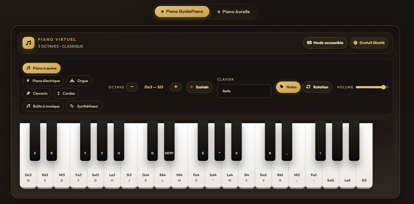 Guide Piano - Leçon de piano classique